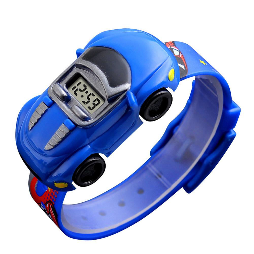 car watch for child Fashionable Electronic Watch Innovative Car Watches for Boys: Blue
