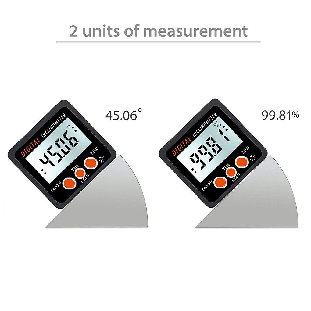 Digitale Inclinometer Digitale Display Gradenboog Hoek Meter Inclinometer Bevel Box Meter Kleine Elektronische Gradenboog Measurer