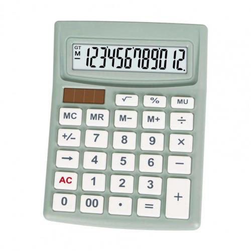 Portable Mini Calculators LCD Display Electronic Calculator Battery Power Solar Digit Calculator School Student Calculating Tool: Green