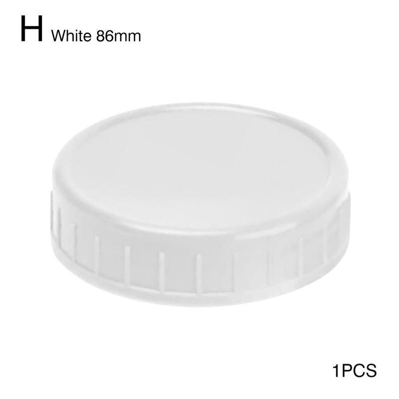 70/86mm Mason Jar Lids Leak Proof Seal Silicone O Ring Plastic Screw Lid Universal Storage Cap Cover For Wide Mouth Mug Cannings: H