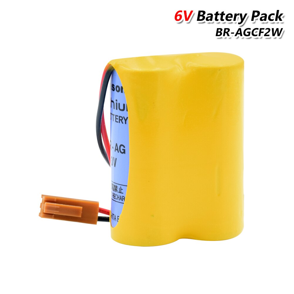 6V Replacement Li-ion Lithium Battery BR-AGCF2W Batetry Pack With Plug For Fanuc CNC System Servo Motor A98L-0031-0011