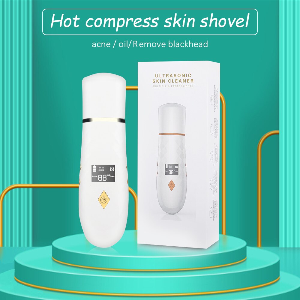 Espátula ultrasónica para limpieza Facial, Extractor de espinillas, herramienta de limpieza Facial,