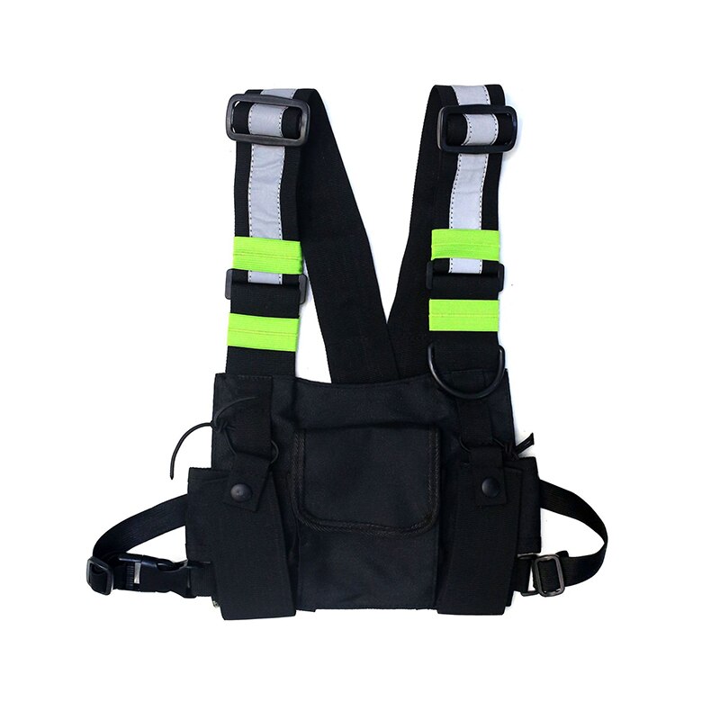 Borsttuig tas schoudertas walkie talkie harnas radio holster houder verstelbaar