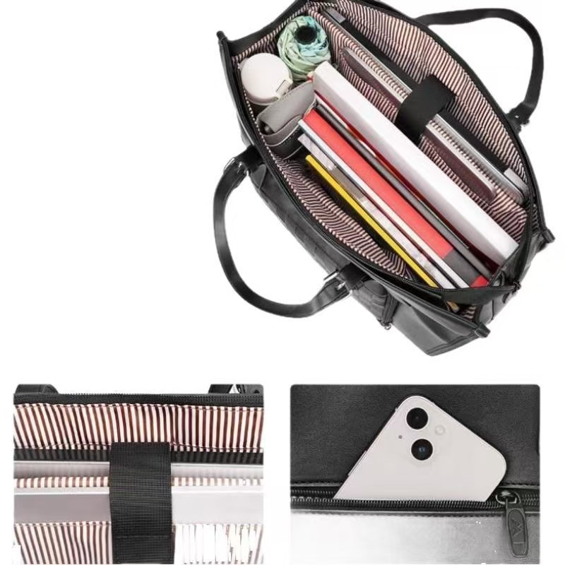 Tote Bag with Lunch Compartment For Women Multi Purpose Insulated Lunch Shoulder bags Durable Waterproof Travel Bag