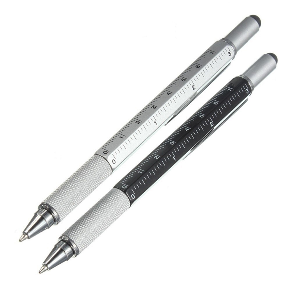 1 piece/batch listing tool ballpoint ruler level top and scale multi-function metal and plastic pen