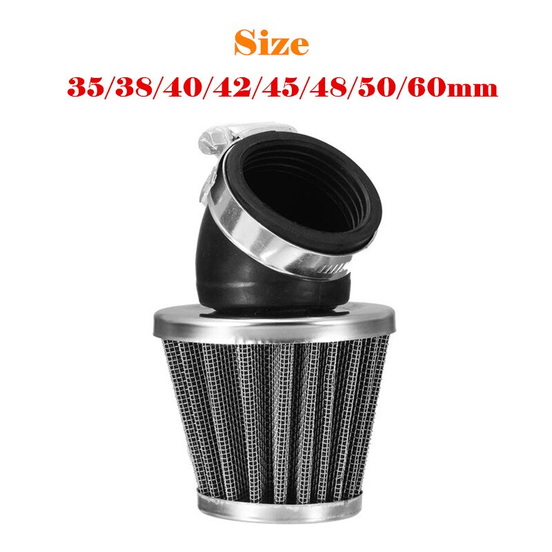 Filtre à Air Haut Débit 38-60mm – Kawasaki, Suzuki, Pit Bike, Motocross 125-200cc