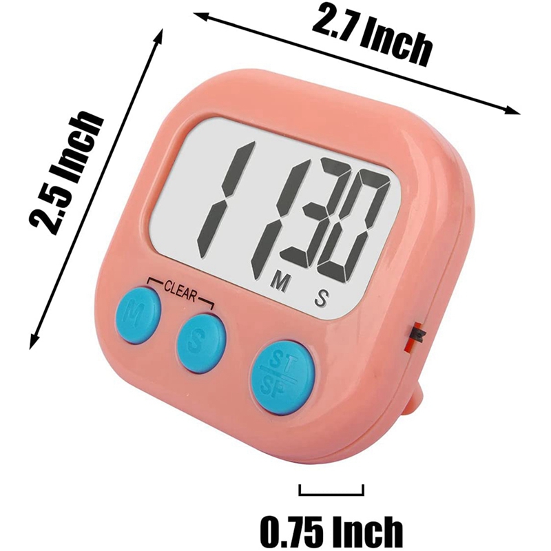 2Pack Classroom Timers For Teachers Kids Digital Timer Pink White