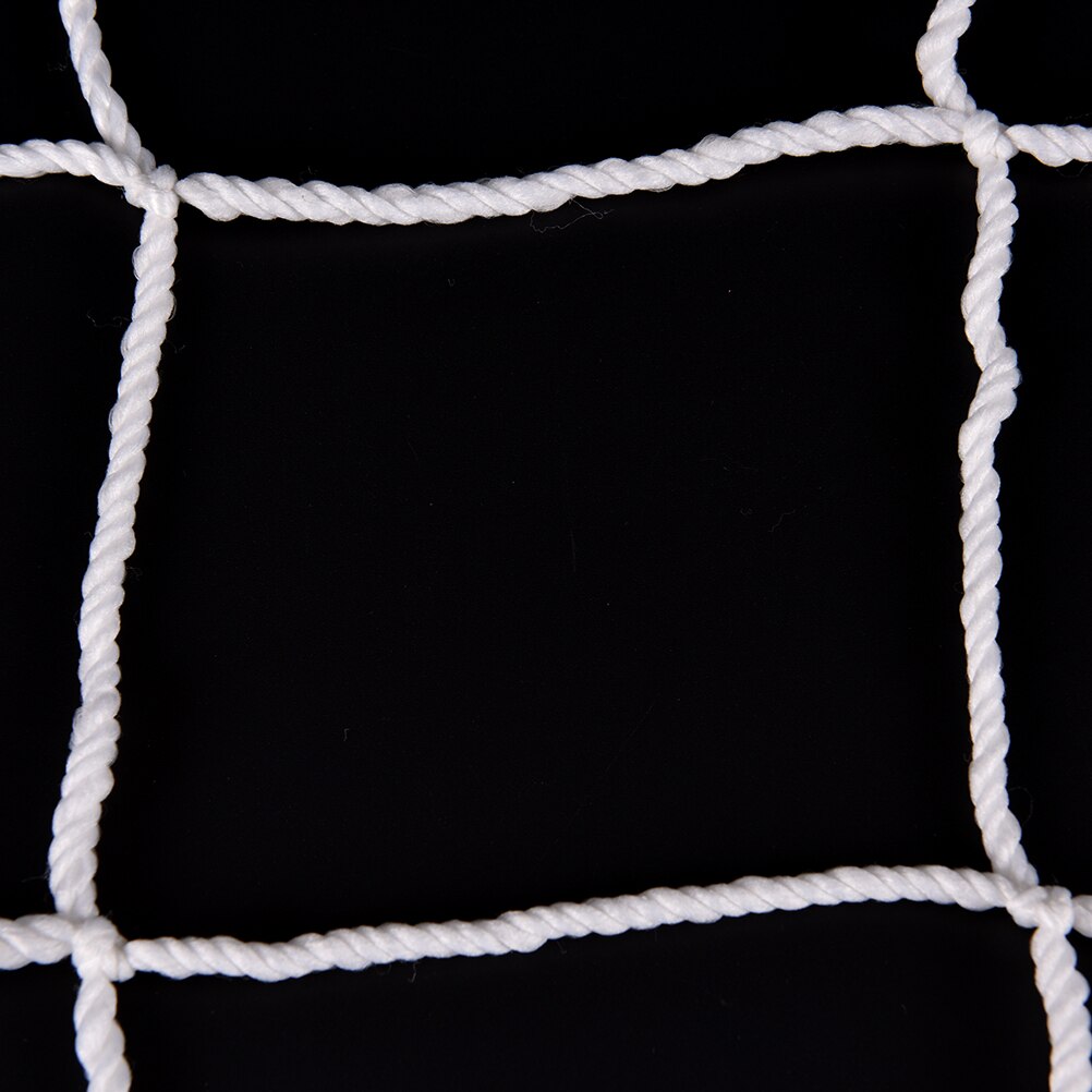 6x4 FT White Full Size Football Soccer Goal Post Net For Outdoor Sports Training Match Polypropylene High Impact Double Knotted