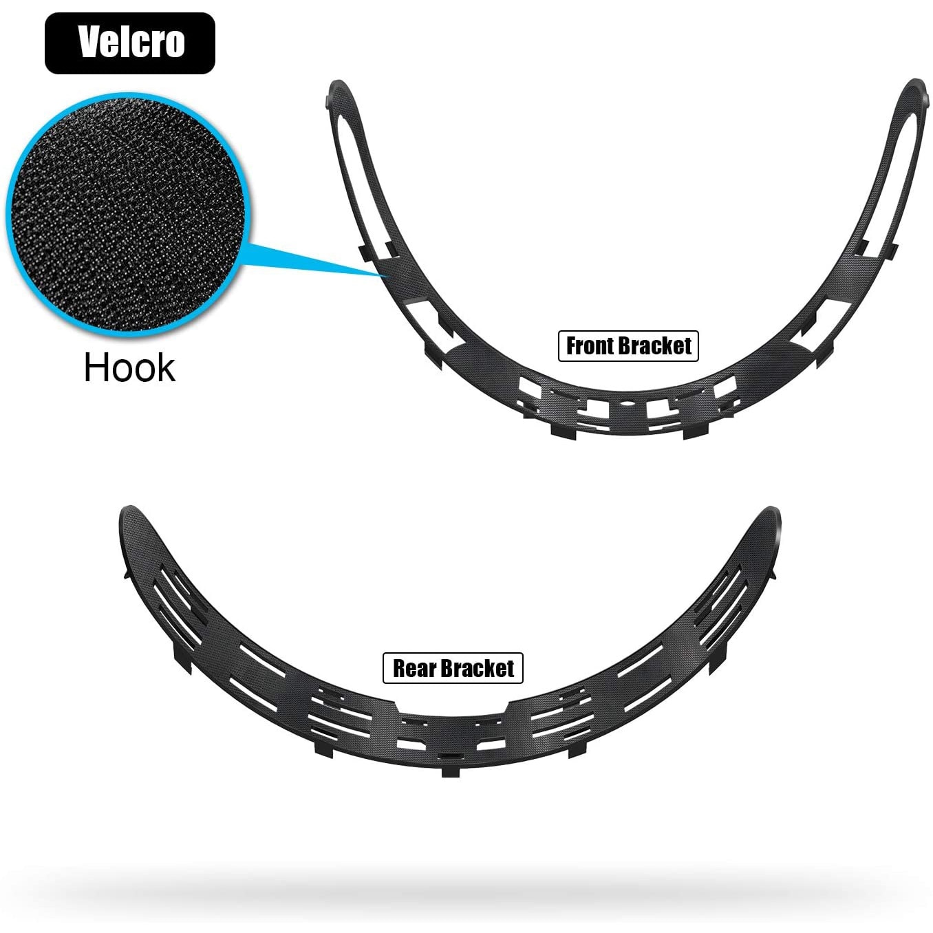VR Facial Interface Soft Bracket &amp; PU Leather Foam Face Cover Pad Replacement Comfort Set for Oculus Rift S
