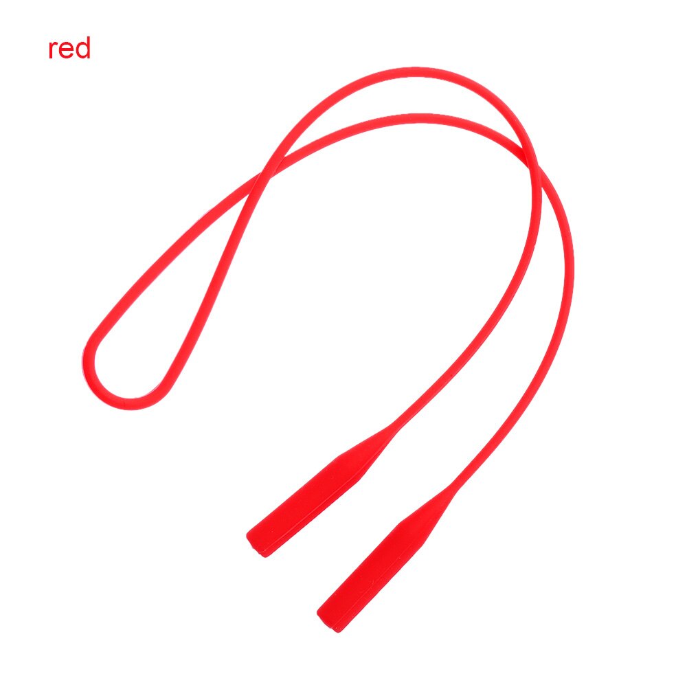 Cuerda ajustable para gafas, correa de silicona escalable, cordón para el cuello, accesorios para gafas: red  2pcs