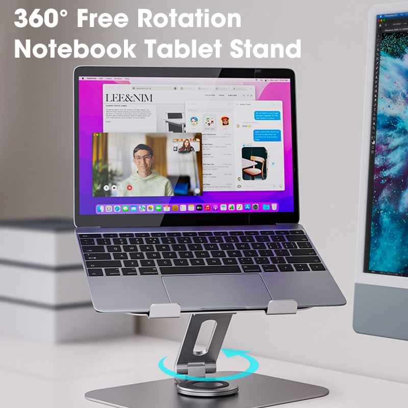 Foldable Laptop Stand Aluminum Notebook Riser Desk... – Grandado