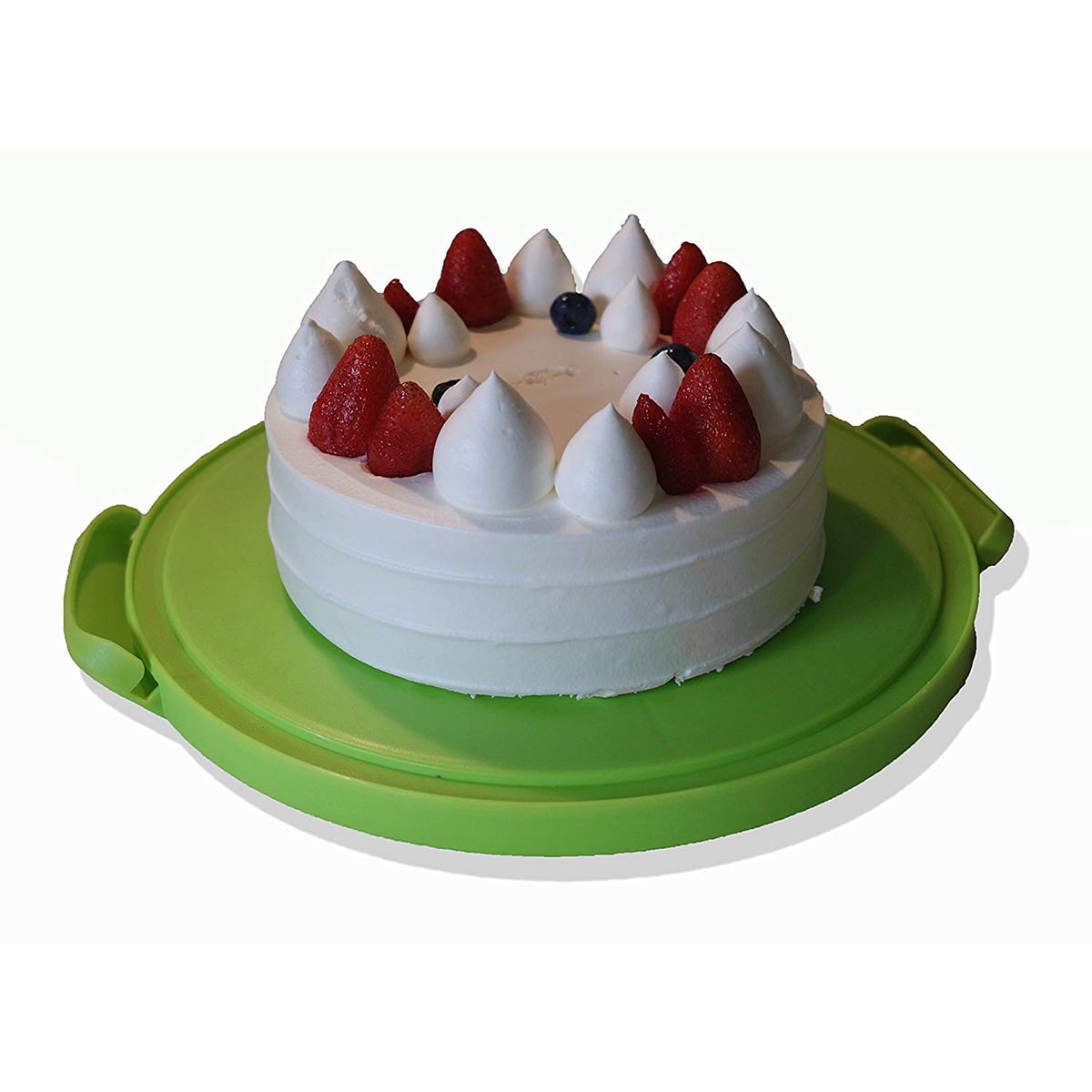 Caja de almacenamiento de pastel de plástico colorido de 10 pulgadas recipiente para pasteles contenedor de silicona caja de transporte portátil para accesorios de cocina para magdalenas