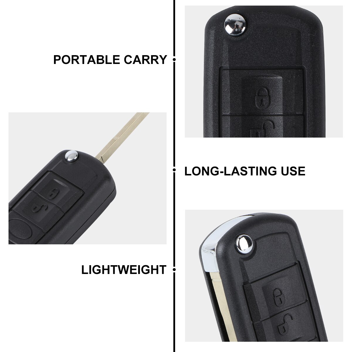 Keyless Fits Range Rover Land Rover Discovery 3 Button Remote Key for Case