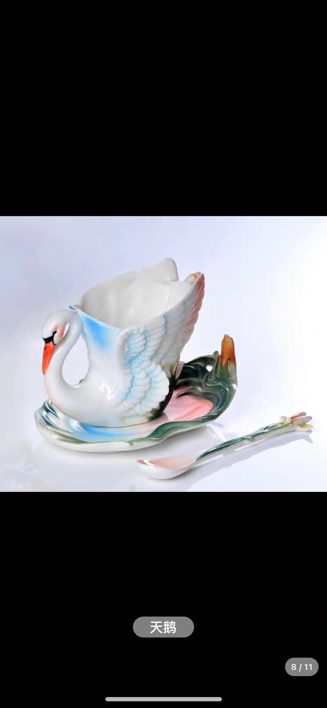 Keramik Tasse Elstern Pflaume Blüte Emaille farbe Kaffee Tasse mit Untertasse und Löffel Europäischen Kreative Tee tassen Tee tasse einstellen: Lila