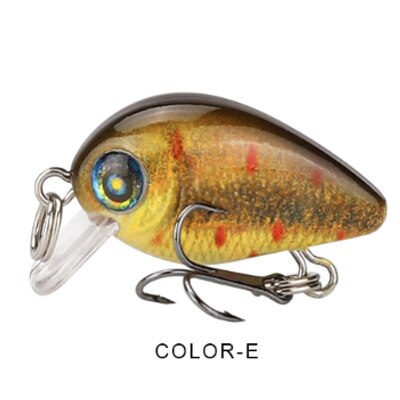 DAGEZI 1 sztuk pływająca przynęta 2g 2.5cm popper Wędkarstwo wabik 3D przynęta oczy Crankbait Wobblers FishingTackle Isca latać Wędkarstwo: kolor-E