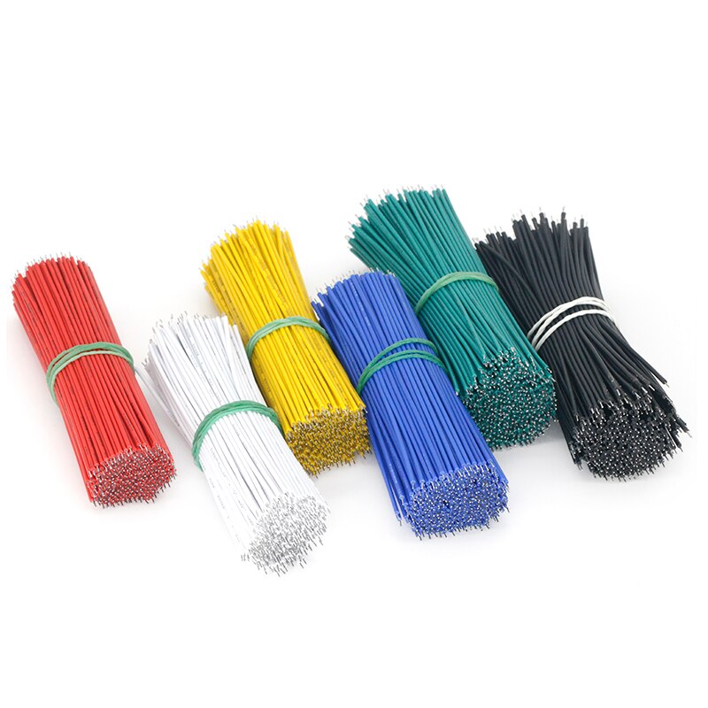 100PCS Tin-Plated Breadboard PCB Solder Cable 24AWG 10CM Fly Jumper Wire Cable Tin Conductor Wires 1007-24AWG Connector Wire