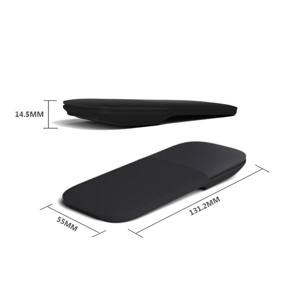 Folding WirelessMouse Portable Bluetooth Computer Mouse Arc Touch Mouse Ultra-Thin Optical Gaming Folding Mouse Laptop USB Mouse