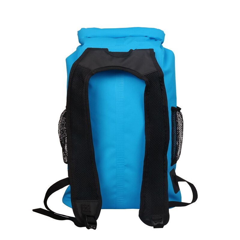 PVC 25L Outdoor Waterproof Backpacks Dry Bag Camping Hiking Drifting Swimming Bags Double Shoulder Strap