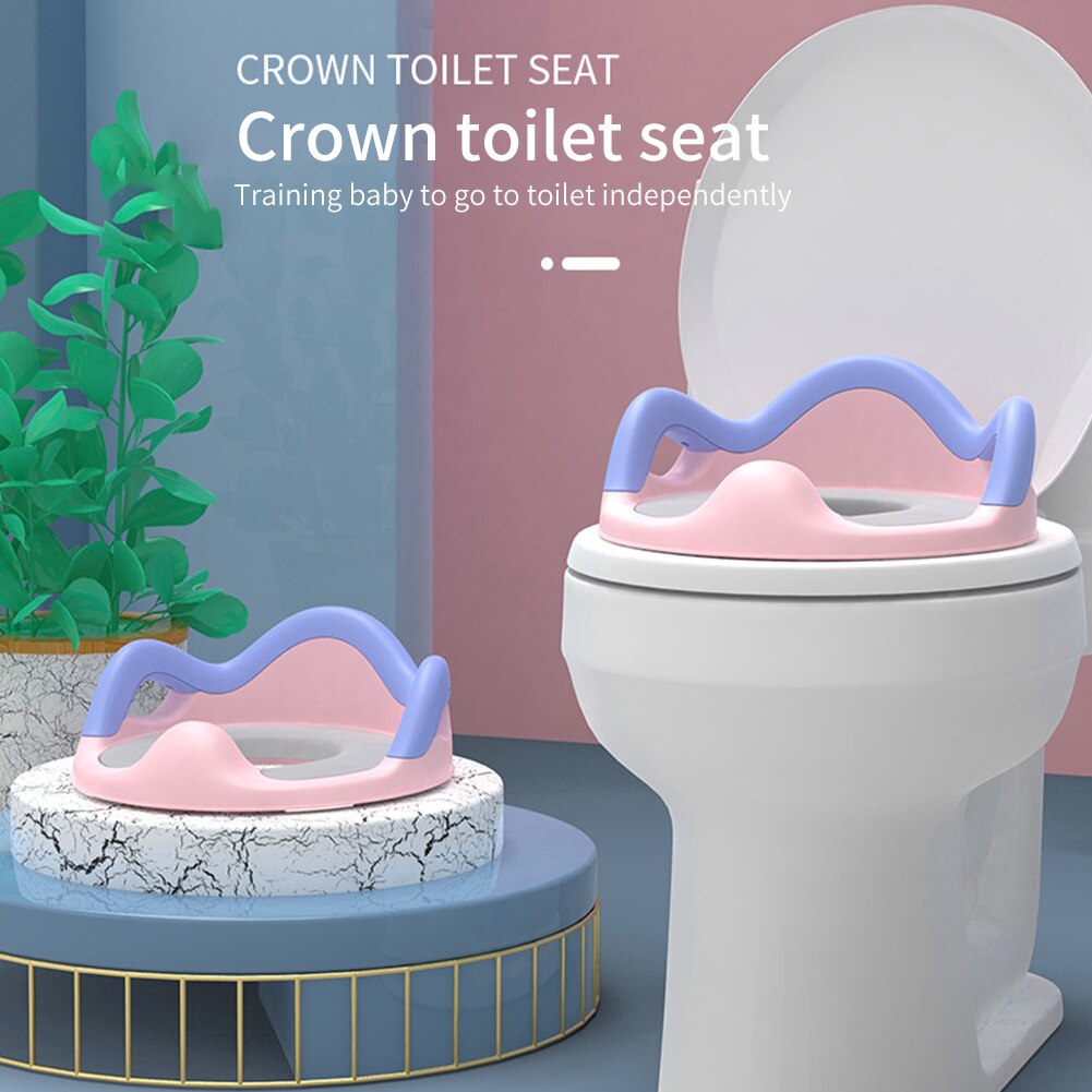 Boys Girls Easy Install Portable Cushion For Toilet Kids With Handle Toddlers Baby Multifunction Potty Training Seat Universal