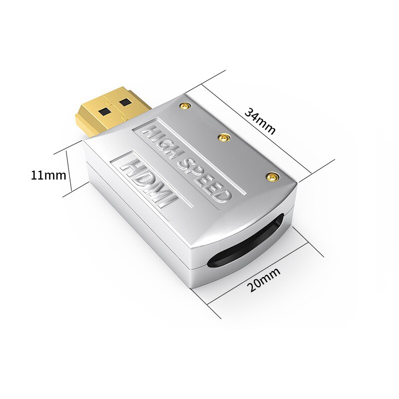 1PCS HDMI-Compatible 2.0 Connector Male Plug Breakout Terminals Solderless / Soldering Modular Computer TV Video Plug W/ Shell: NO.9