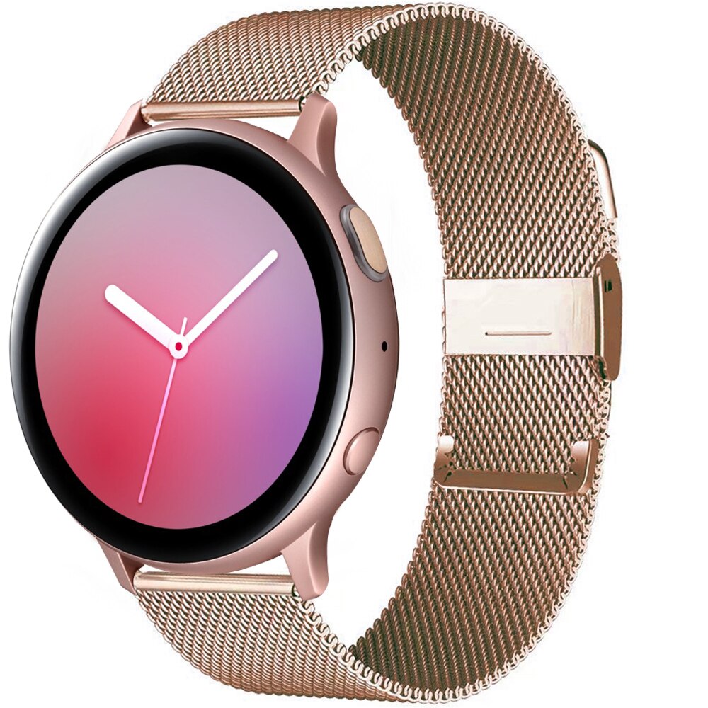 Milanese Band Voor Sumsang Galaxy Horloge 3 Galaxy Horloge Actieve 2 40/44Mm Metaal Rvs 20Mm 22Mm Riem Voor Huawei Horloge