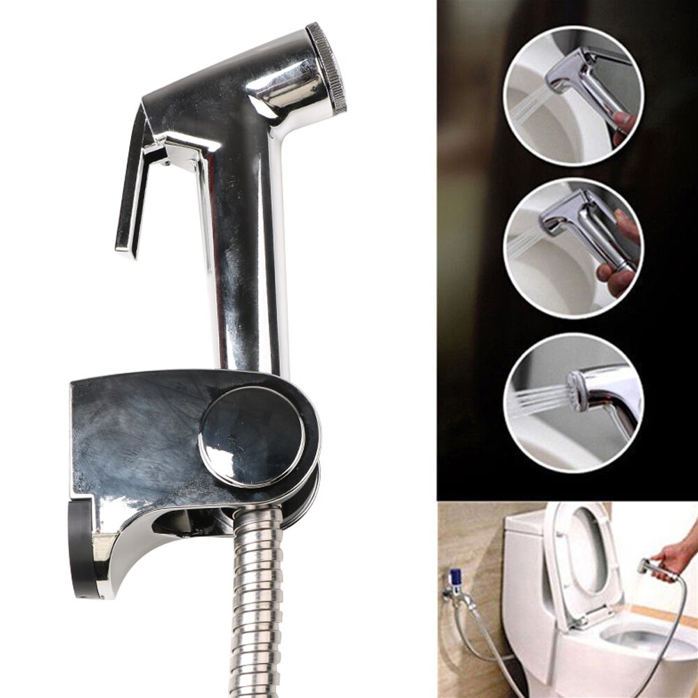 Rvs Wc Bidet Tap Set Handheld Douche Badkamer Sproeier Hygiënische Douche Spuitpistool voor Badkamer Bidet Kraan