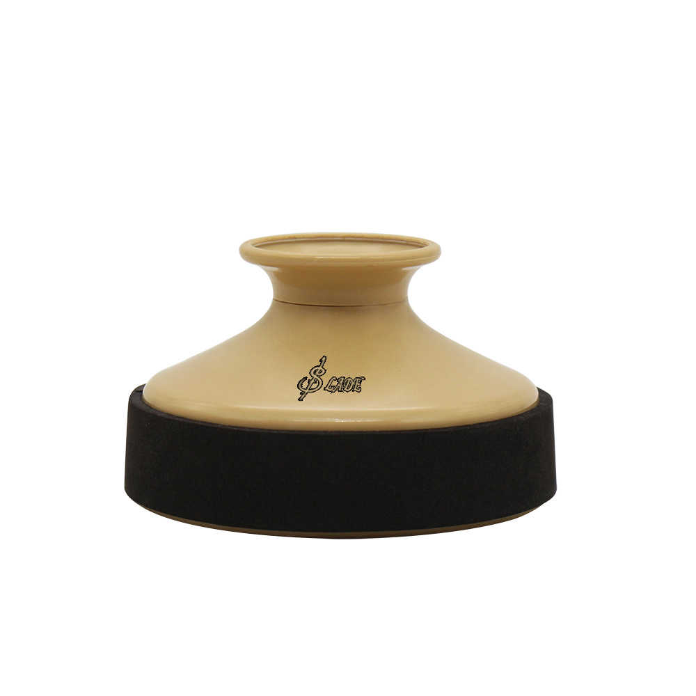Altsaxofoon Demper Houtblazers Muziekinstrument Accessoires Ronde Lichtgewicht ABS Mute Demper voor Altsaxofoon: Donker Kaki
