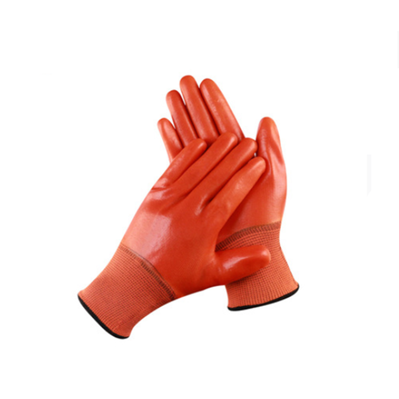 Guantes de PVC de látex para el hogar, resistentes al agua, totalmente recubiertos, para trabajo de carpintería, protección contra el frío, guantes de jardinería: C--12 pair