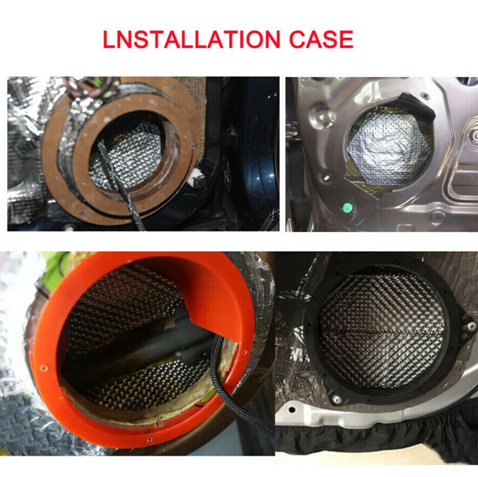 2 Stuks Luidsprekers Deur Panel Resonantie Absorptie Audio Geluidsisolatie Wafer Epdm Aluminiumfolie