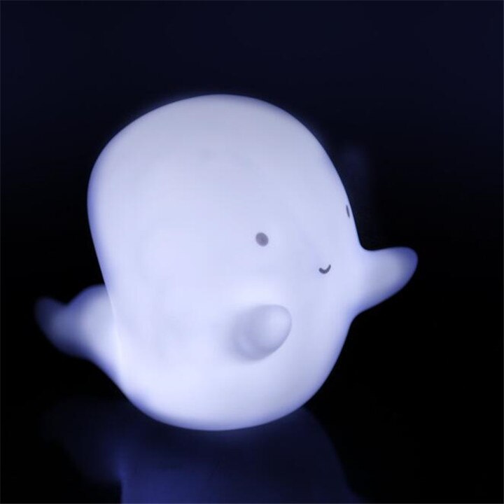 Cartoon Cute LED Kids Sleep Light Silica Gel Luminous Nightlight Lovely Lamp Sun Silicone Baby Room Light Toys: Ghost