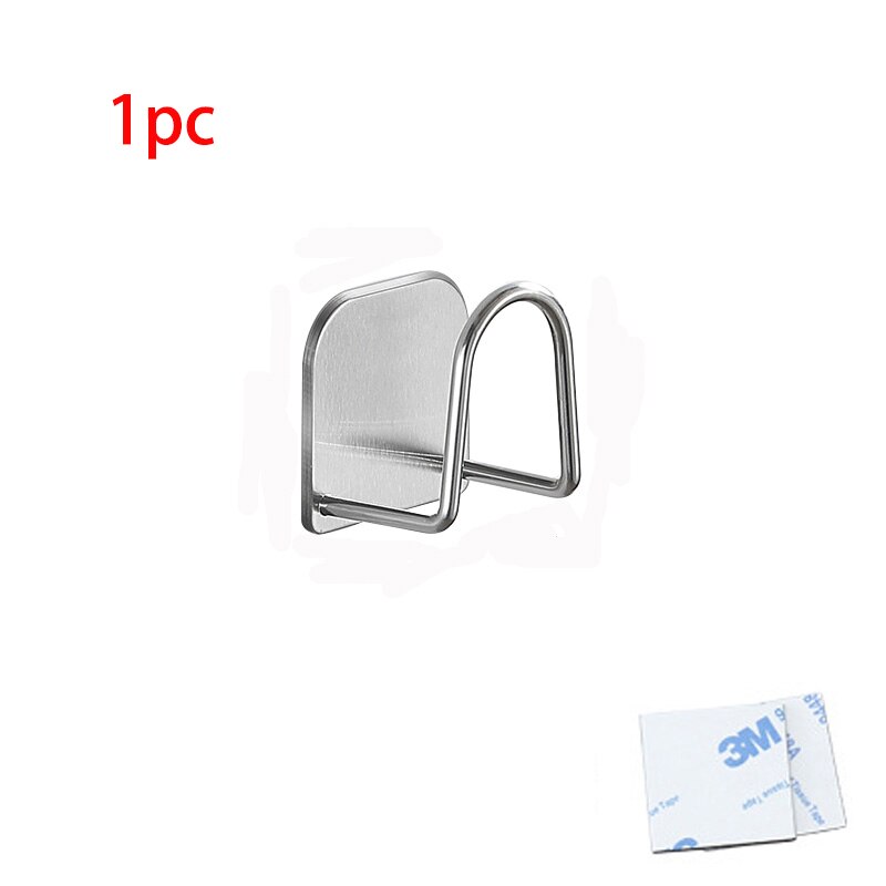 Stainless Steel Sponges Holder Kitchen Sink Spong Drain Drying Rack with Adhesive Storage Holders Kitchen Gadgets Sponge Support: Silver 1pc
