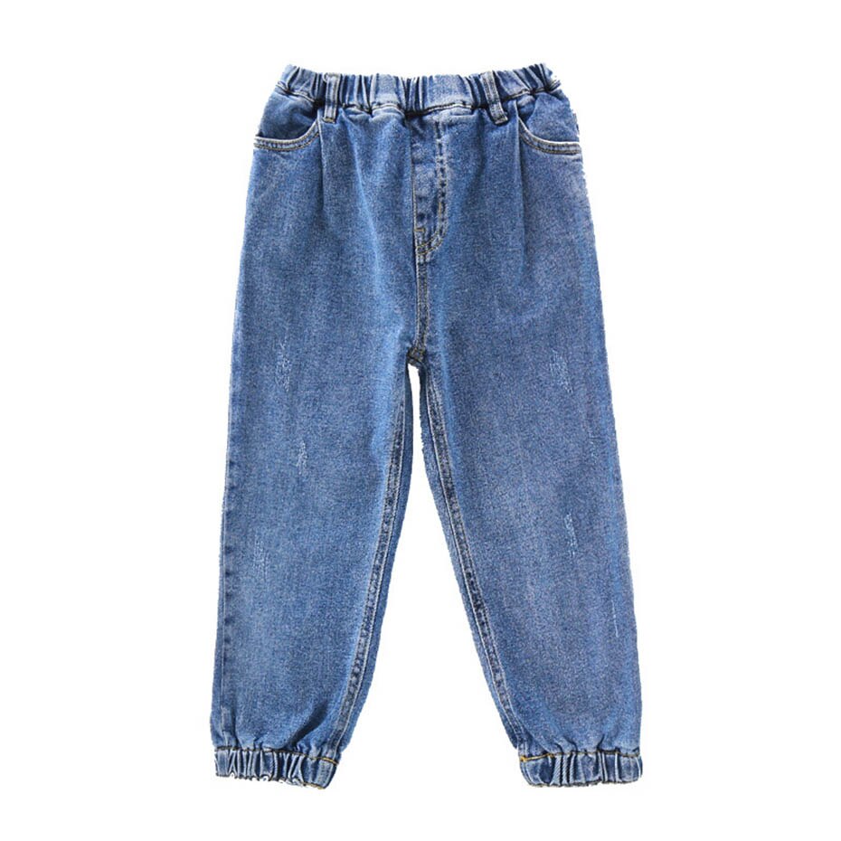 Filles jean faisceau libre pied enfants fille jean taille élastique enfant jean automne Jeans décontractés vêtements pour filles noël 6 8 10 12 14: 3T