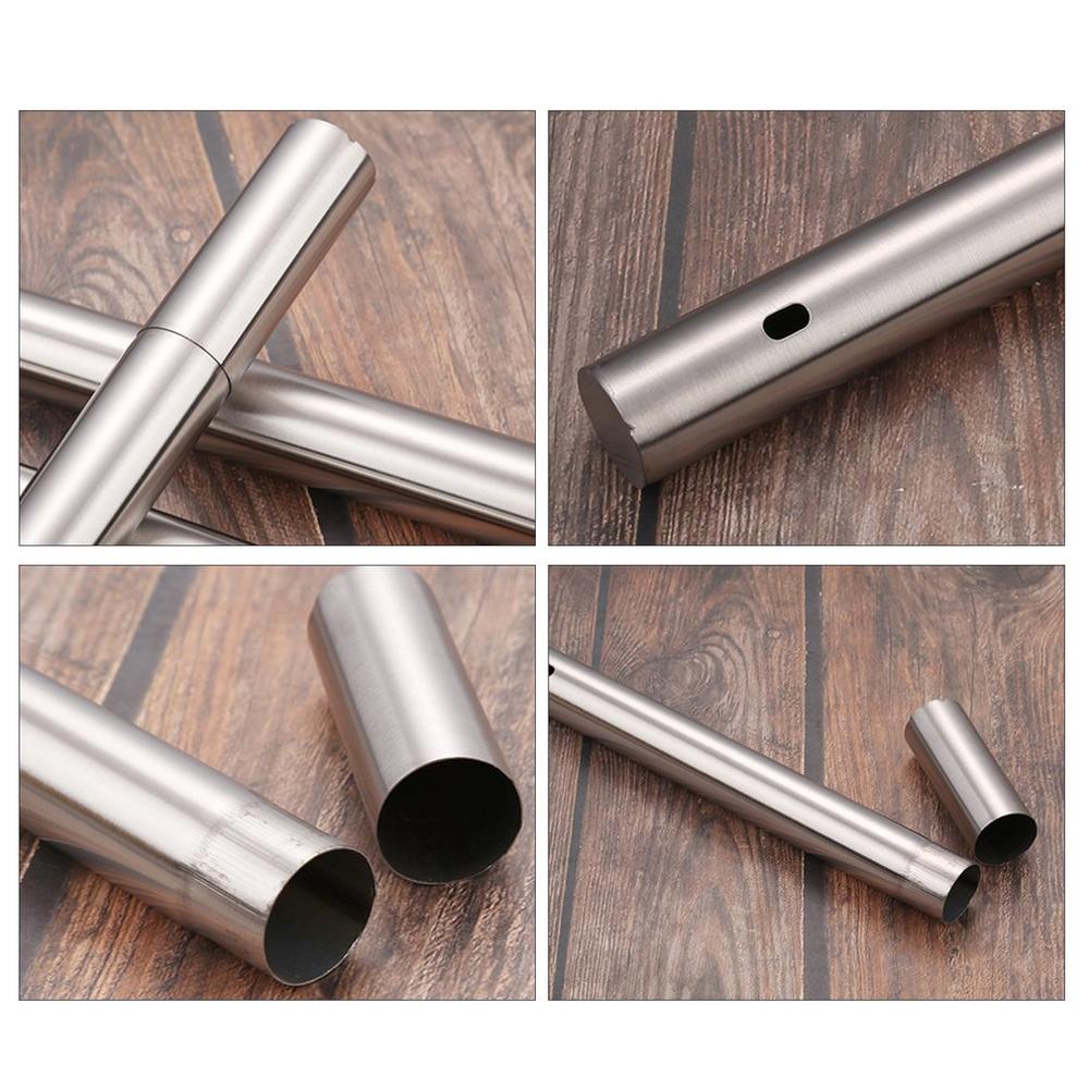 Reusable Round Stainless Steel Barbecue Skewer Storage Box Bbq Needle Stick For Outdoor Camping Picnic Tools Cooking Tools