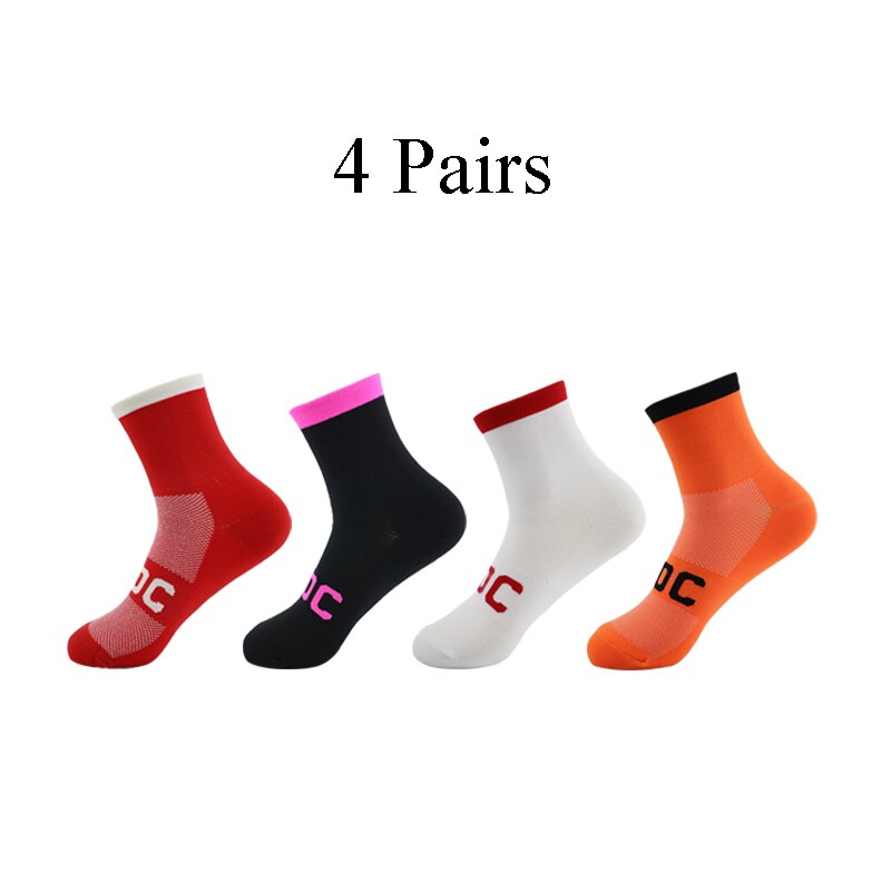 4 Pairs High Elastic Wear Resistant Socks Camping Rock Climbing Socks: k