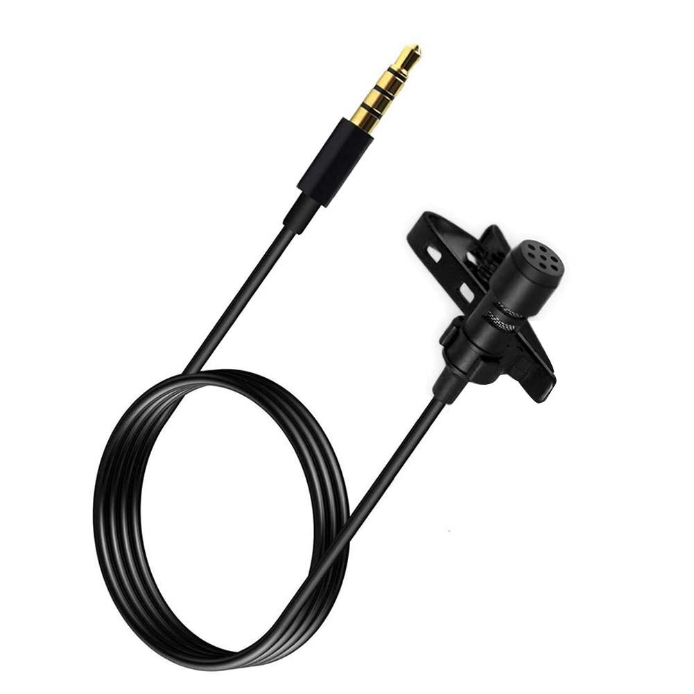 Mini Professionals Jack Clip-on Tie Collar Microphone 3.5mm Jack Plug Mic Stereo Mini Wired External Microphone for PC Phones: C