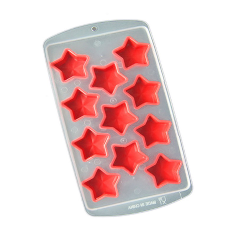 DIY Kitchen Ice Cube Molds PP Ice Cube Maker Ice-cream 37 Cubes Fruits Pattern Random Color Moulds Cake ToolsA