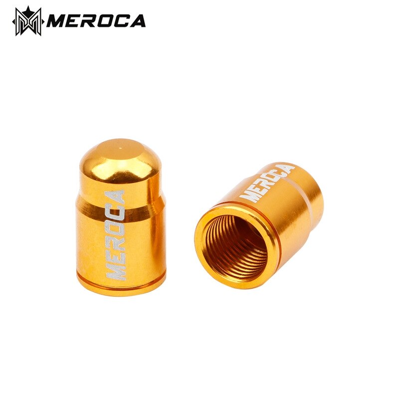 2 stuks meroca mountainbike band schrader/presta ventielen stofkap racefiets ventieldop stofdicht fietsaccessoires: Schrader dop goud