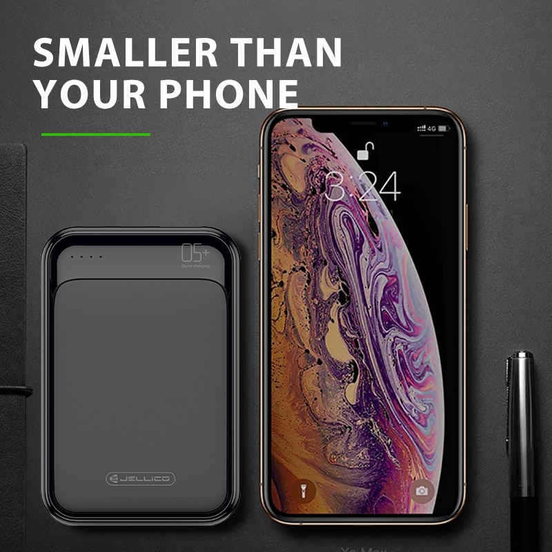 Jellico Power Bank 5000mAh LED Display Portable Charging PowerBank 5000 mAh USB External Battery Charger For Xiaomi Mi 9 iPhone