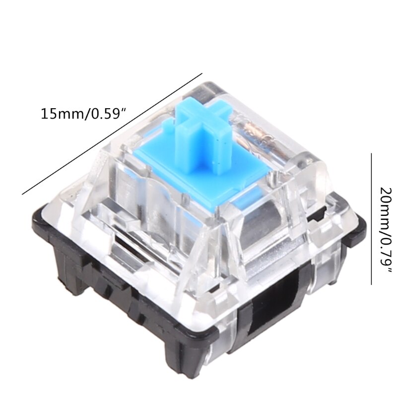 41QA 10Pcs 3 Pin Mechanical Keyboard Switch Blue for cherry MX Keyboard Tester Kit