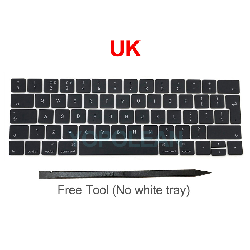 Nowy A1706 A1707 klawisze klawiatury keycap US UK francuski ue dla Macbook Pro Retina 13 &quot;15&quot; laptop key cap 2016 2017 rok