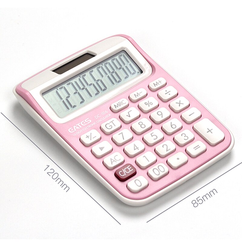 1Pcs Student Calculator Small Mini Computer Girl Cute Pink Student Computing Personality Portable Carrying