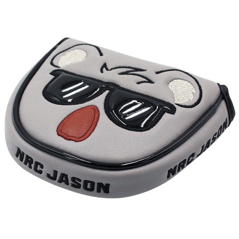 Leuke Koala Putter Cover Magnetische Sluiting Voor Mallet Blade Putter Synthetisch Leer Golf Headcover: For Mallet Putter