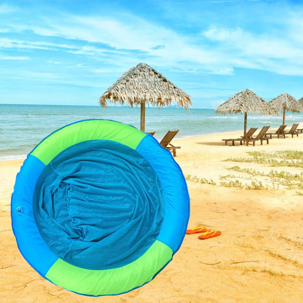 Summer Beach Inflatable Water Hammock Floating Bed Lounge Chair Drifter Swimming Pool Beach Float for Adult