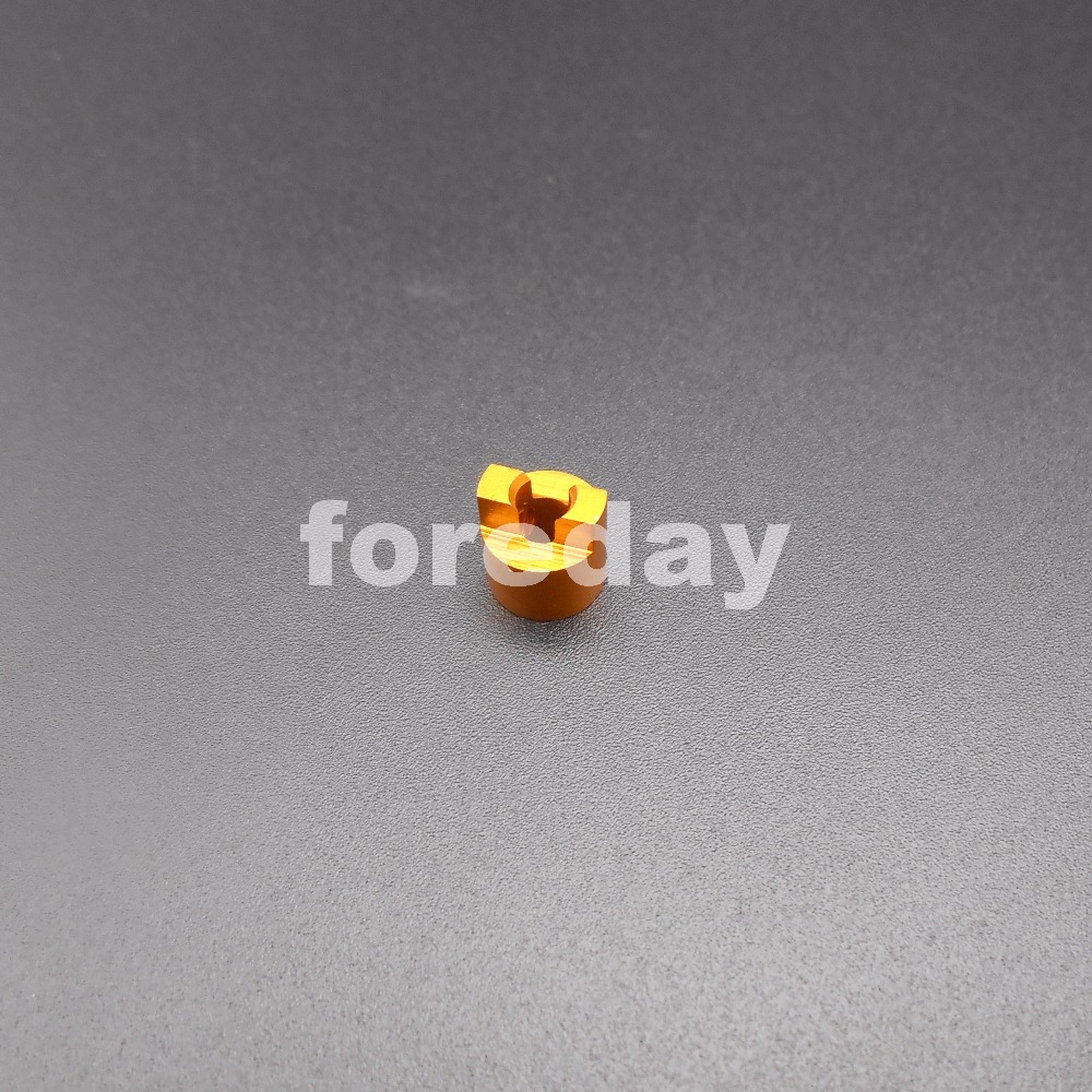10PCS 3MM Aluminum Propeller shaft Connector rowlock Crutch Model ship Boat Golden HQ Inner dia. 3mm Outer:7mm lot=10pc*FD457X10