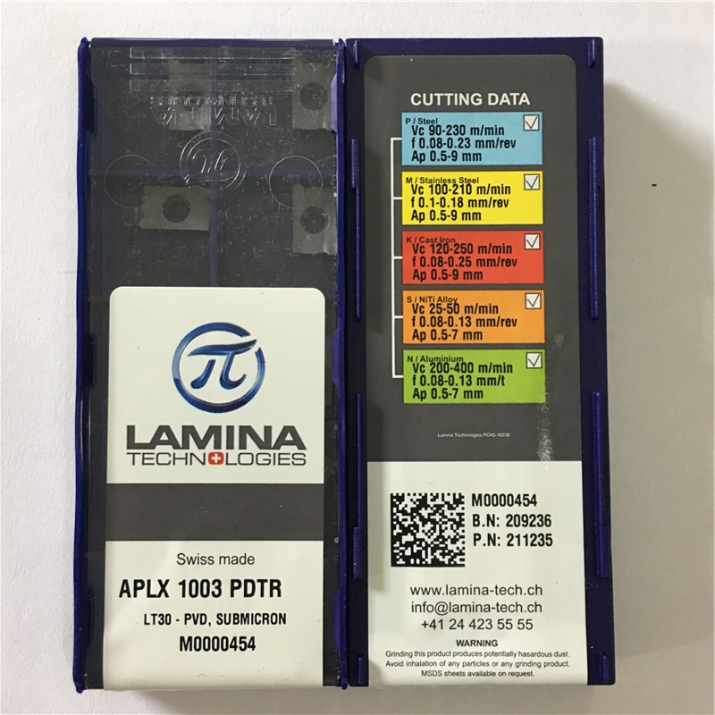 APLX1003 LT30 LAMINA CNC blade carbide insert lathe tool 10pcs/lot