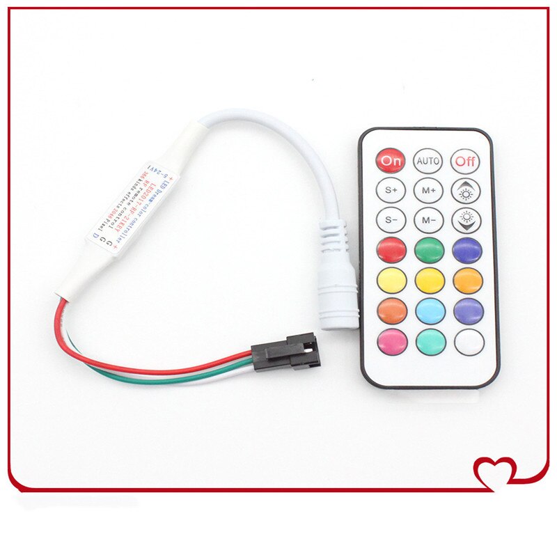 21-Key Rf Controller Magic Rgb Led Controller Met Afstandsbediening Mini Smd Voor WS2812B WS2811 Led Strip Licht