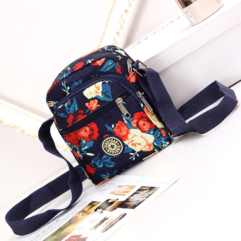 Women's Canvas Single Shoulder Bag Women's Bag Nylon Leisure Cross Small Bag Manufacturer Korean Multi-layer: COLOR4