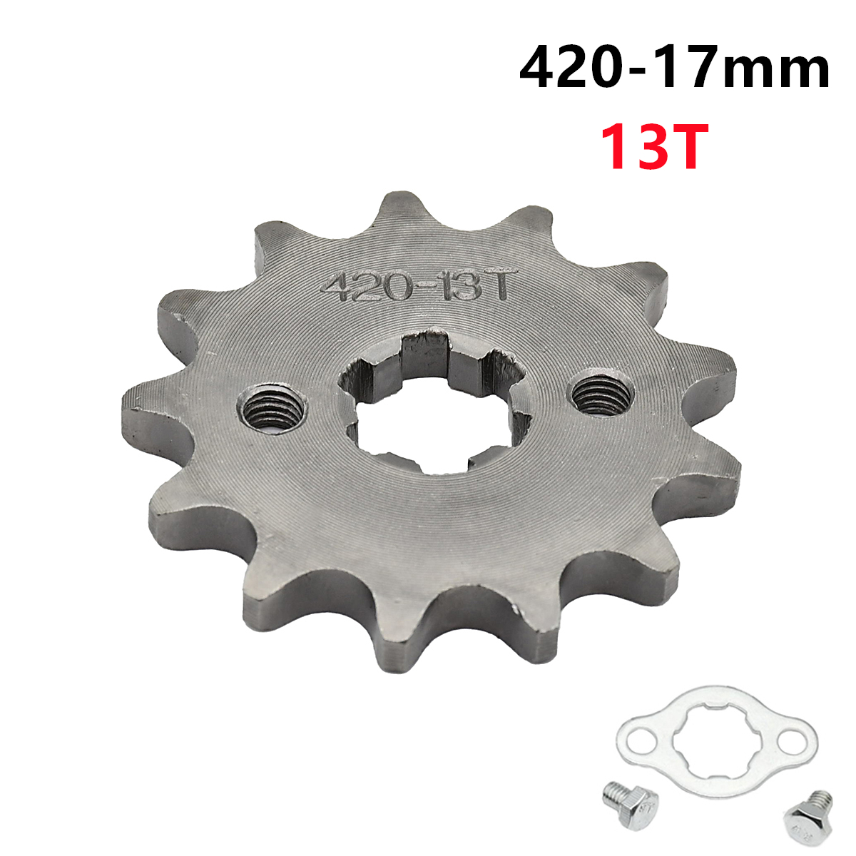 420H Chain 420 17mm 10 -19 Teeth Front Engine Sprockets For Taotao Kayo BSE Xmotos Apollo SSR Monkey Dax 110 125cc Dirt Pit Bike: MULTI