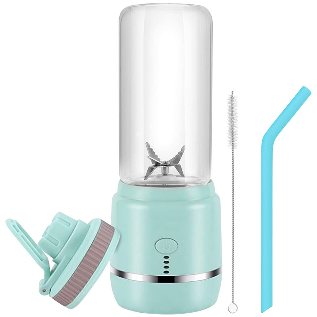 400ml électrique Mini presse-agrumes Portable Fruits légumes mélangeur jus lait secoue tasse mélangeur USB Rechargeable jus tasse Fruits outils: Light Blue