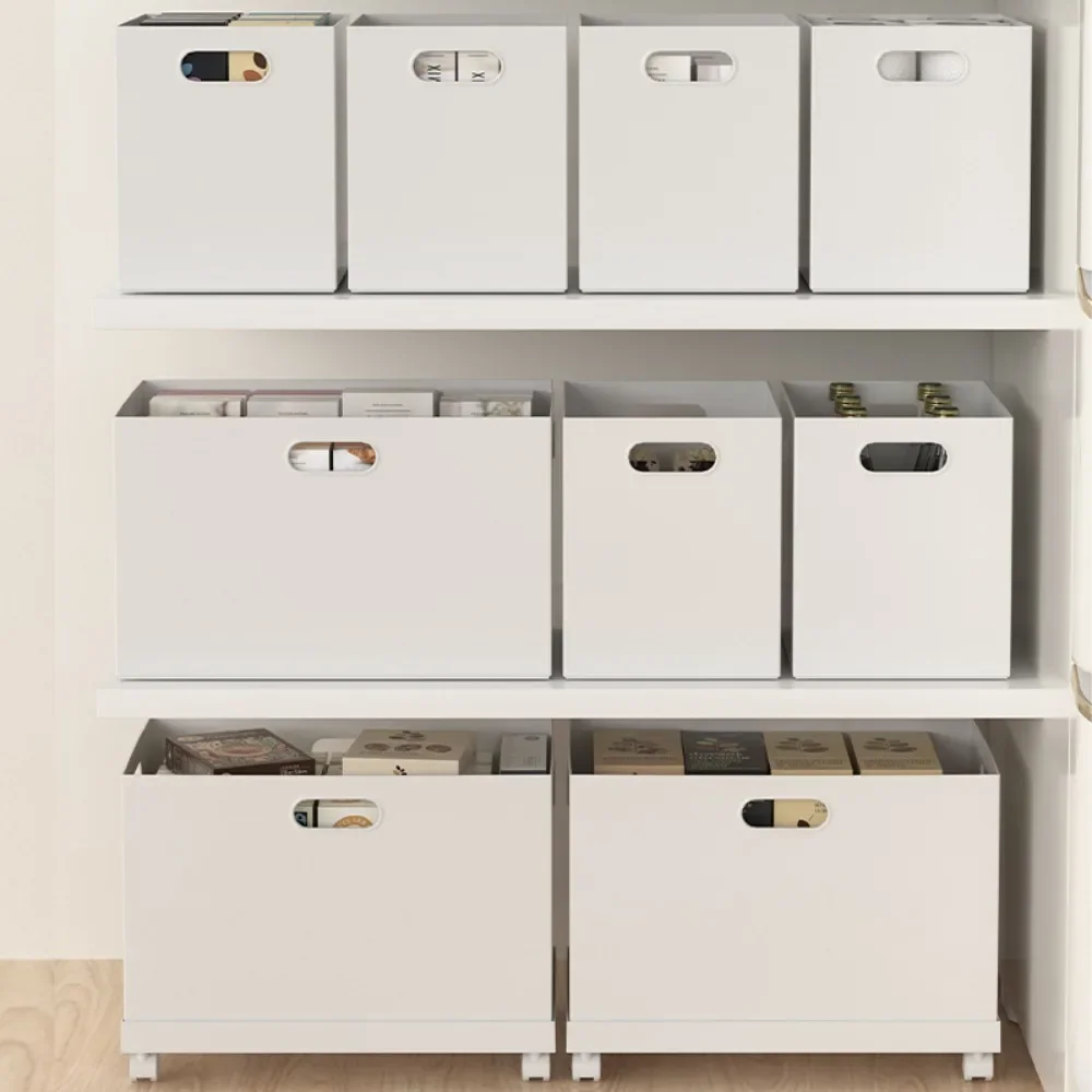 Cesta de almacenamiento de archivos de oficina, gabinete de almacenamiento, organizador de almacenamiento de escritorio para el hogar, adecuado para múltiples escenarios, caja de plástico para juguetes y aperitivos